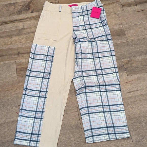 Mens THE ELDER STATESMAN Checked Wool/Silk/Cashmere Pants US 34